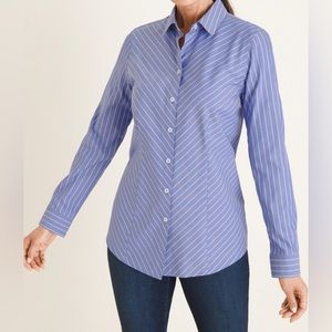 NWT Chico’s Size 1 No Iron CoolMax All Season Shirt (Standard Size 8/10)